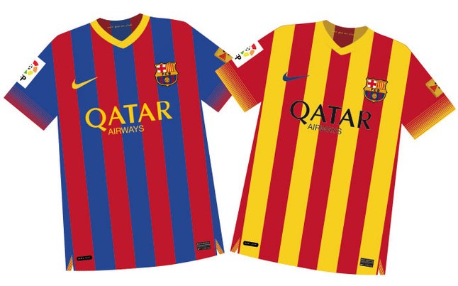 Khác biệt dễ nhận thấy so với áo đấu hiện tại của Messi và đồng đội đó là Nike đã sử dụng trở lại những kẻ sọc thay vì chuyển màu theo phong cách hiện đại.